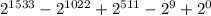 2^{1533} - 2^{1022} + 2^{511} - 2^{9} + 2^{0}