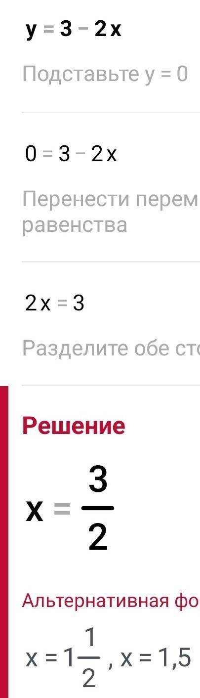 Y = 3 - 2x Функциясын зерттеу БУДУ БЛАГОДАРНА ​