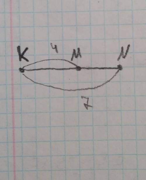 Что значит выражение KN ÷KM = 7÷4 ?