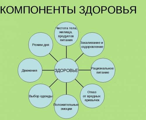 Как взаимосвязаны составляющие здоровья? Приведите примеры.​