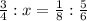 \frac{3}{4}:x=\frac{1}{8}:\frac{5}{6}