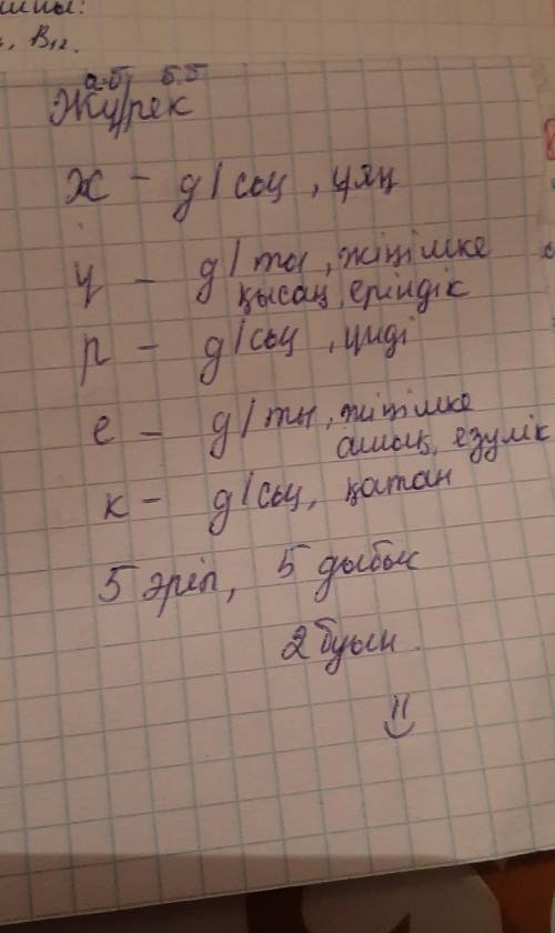 2 тапсырма. «Космос, жүрек» сөзіне фонетикалық талдау жаса және септікке (падеж) септе.СептеукосмосK