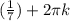 (\frac{1}{7}) + 2\pi k