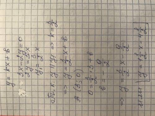 Найдите уравнение прямой, проходящей через точку А и параллельной прямой l, если: А(3;0), уравнение