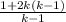 \frac{1+2k(k-1)}{k-1}