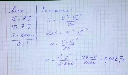 Тело, имея начальную скорость 2 м/с, двигалось равноускорено и приобрело, пройдя некоторое расстояни