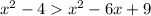 {x}^{2} - 4 {x}^{2} - 6x + 9