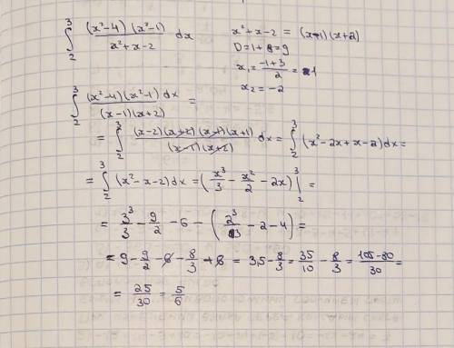 Вычислите определённый интеграл, предварительно упростив подынтегральное выражение.​