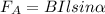 F_A=BIlsin\alpha