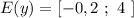 E(y)=[-0,2\ ;\ 4\ ]