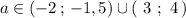 a\in (-2\, ;\, -1,5)\cup (\ 3\ ;\ 4\, )