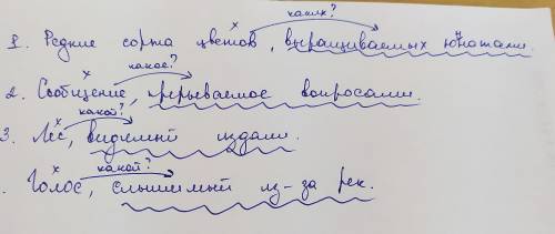 Спишите, заменяя выделенные сочетания слов причастиями. Обозначьте причастные обороты вместе ч опред