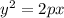 y^{2}=2px