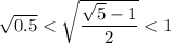 \sqrt{0.5}