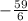 -\frac{59}{6}