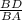 \frac{BD}{BA}