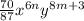 \frac{70}{87} x^{6n} y^{8m+3}