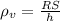 \rho_v=\frac{RS}{h}