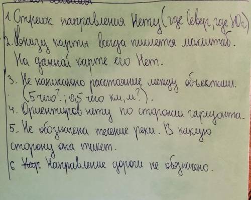 Задание 2. Неправильная топографическая карта. Что на данной топографической карте изображено НЕ ПРА