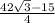 \frac{42\sqrt{3}-15 }{4}