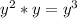 y^{2}*y=y^{3}