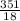 \frac{351}{18}