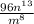 \frac{96n^{13}}{m^{8}}