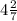 4 \frac{2}{7}