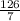 \frac{126}{7}