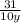 \frac{31}{10y}