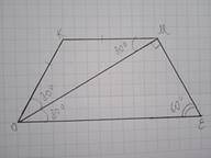 5. В равнобокой трапеции один из углов равен 120°, диагональ трапеции образует с основанием угол 30°