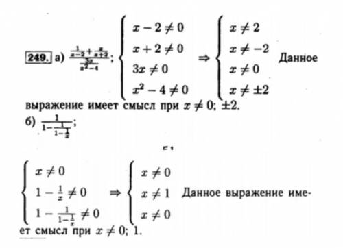 При каких значение х имеет выражение