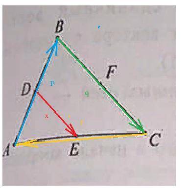 #20 или #22 #20 допустим вектор AB= вектору P, вектор BC = вектору q, вектор CA= вектору r.