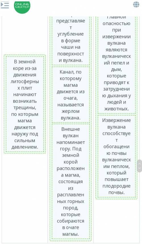 Определи причину извержения вулкана, особенности строения вулкана и последствия извержения вулкана.