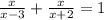 \frac{x}{x-3} + \frac{x}{x+2} = 1