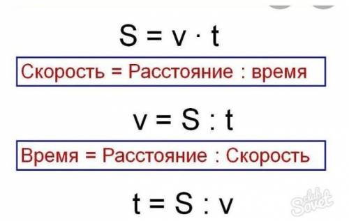 Формула скорости какая правильная?​