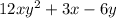 12xy^2+3x-6y