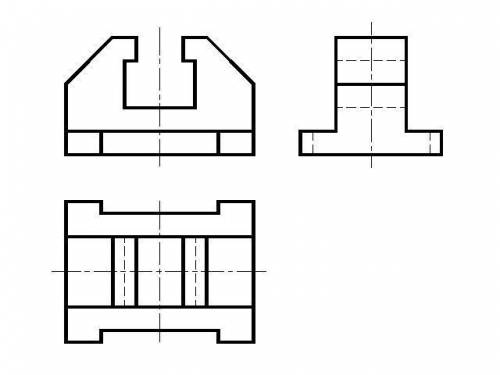 начертить вид сверху и вид сбоку.​