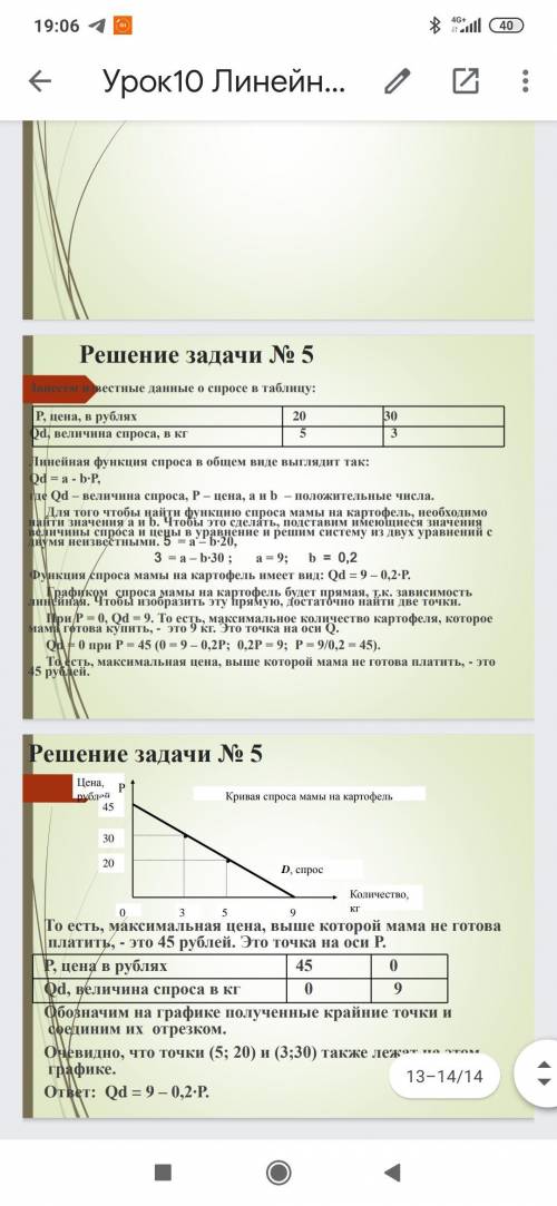 Найти величину дефицита или излишка по данной цене, используя данные задачи No 2. Что случится, если