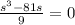 \frac{s^3-81s}{9}=0