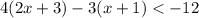 4(2x+3)-3(x+1)