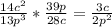 \frac{14c^2}{13p^3} *\frac{39p}{28c}=\frac{3c}{2p^2}