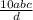 \frac{10abc}{d}