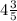 4\frac{3}{5}