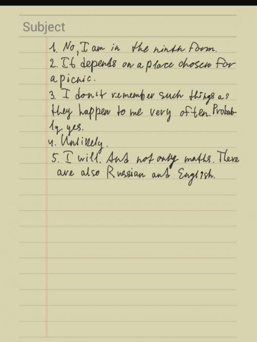 119 Answer the following questions. 1. You don't like school parties, do you?2. You helped the old p