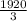 \frac{1920}{3}