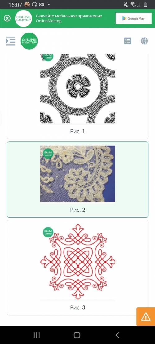 Определи по описанию и выбери на картинках брюссельские кружева. Орнаменты брюссельского кружева вып