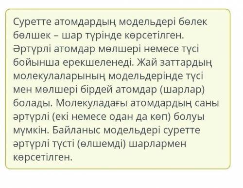 Берілген суреттегі бөлшектерді қажет ұяшықтарға жікте атом құрамы ​