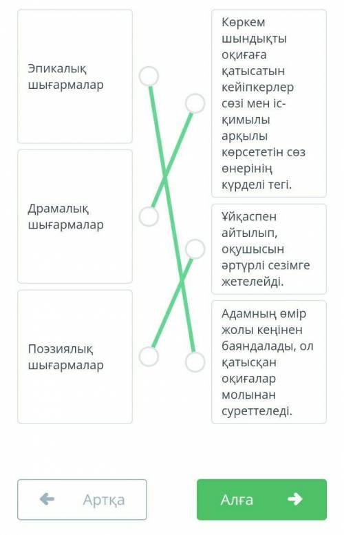 Абай Құнанбайұлы «Мен жазбаймын өлеңді ермек үшін». 1-сабақ Анықтамаларды сәйкестендір. білім ленд к