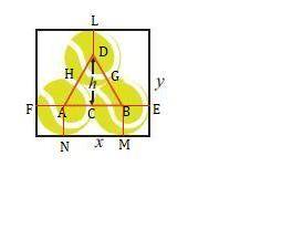 Теннисные мячи сложены в коробку, по правилу, как показано на рисунке. Диаметр каждого мяча равен 6